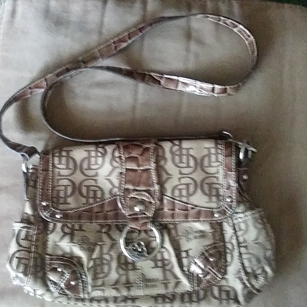 Genna DeRossi brown crossbody bag